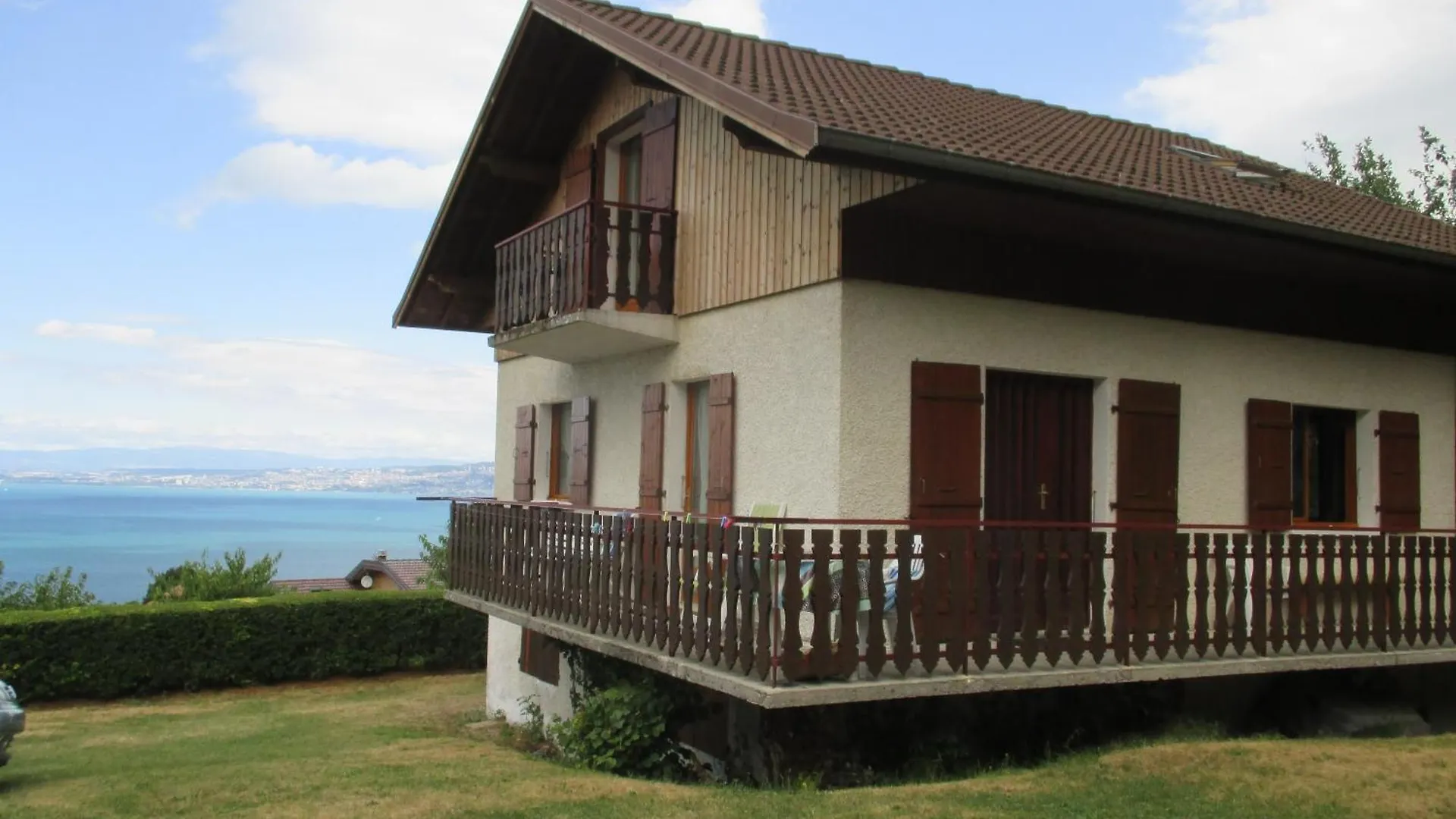 Vue Exceptionnelle Sur Le Lac Lugrin France